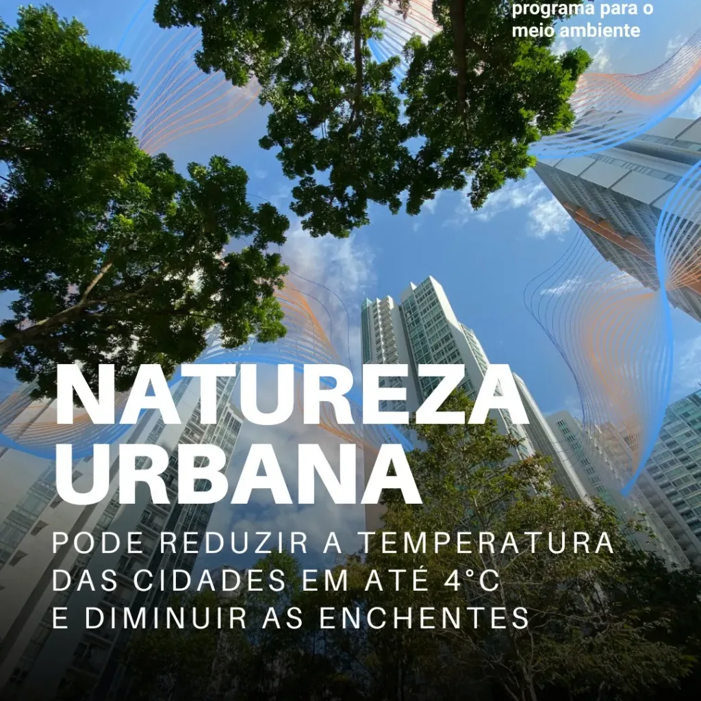 Natureza urbana pode reduzir a temperatura das cidades em até 4 °C e diminuir as enchentes.