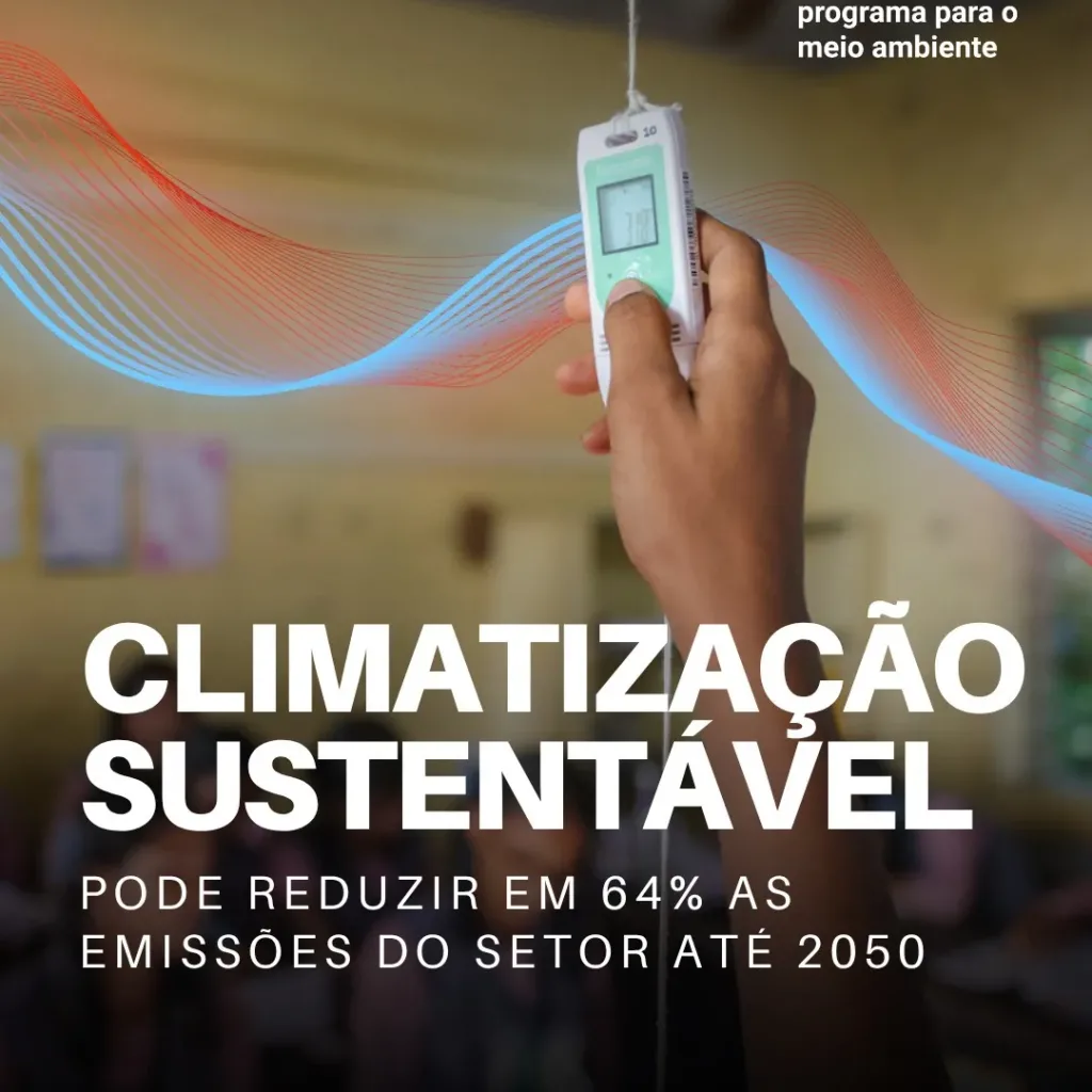 Climatização sustentável pode reduzir em 64% as emissões do setor até 2050.